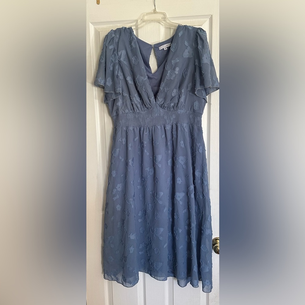 Baltic Born Blue Floral Midi Dress